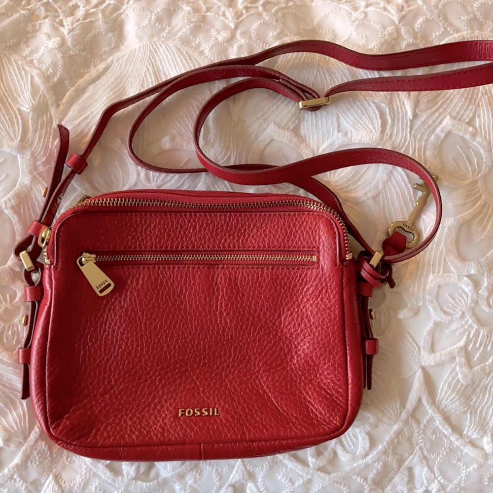 Fossil Ruby Red Crossbody